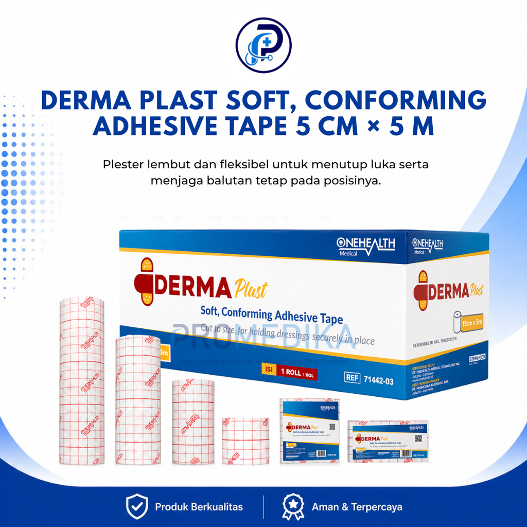 DERMA PLAST SOFT CONFORMING ADHESIVE TAPE 5 CM × 5 M