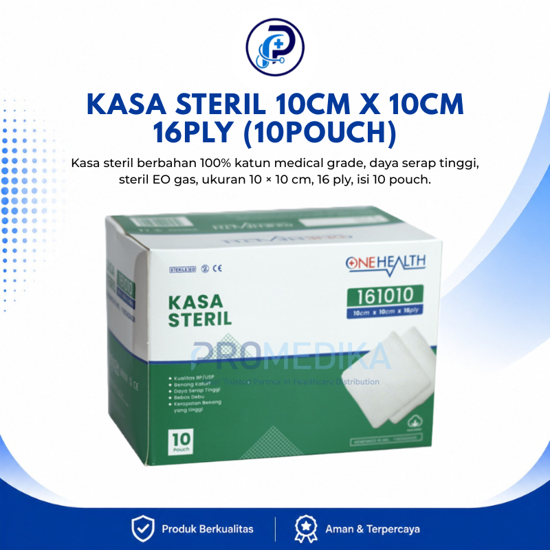 KASA STERIL 10CM X 10CM 16PLY (10POUCH)