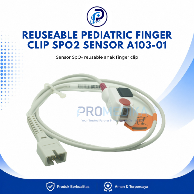 Reuseable Pediatric Finger Clip SpO2 Sensor A103-01