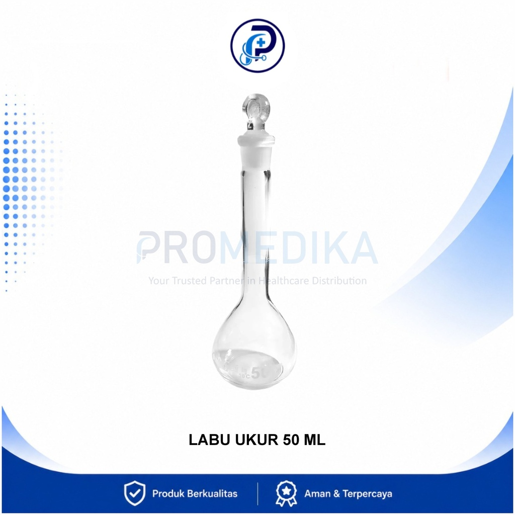 OneMed Labu Ukur Kaca Laboratorium Volumetric Flask 50 ml
