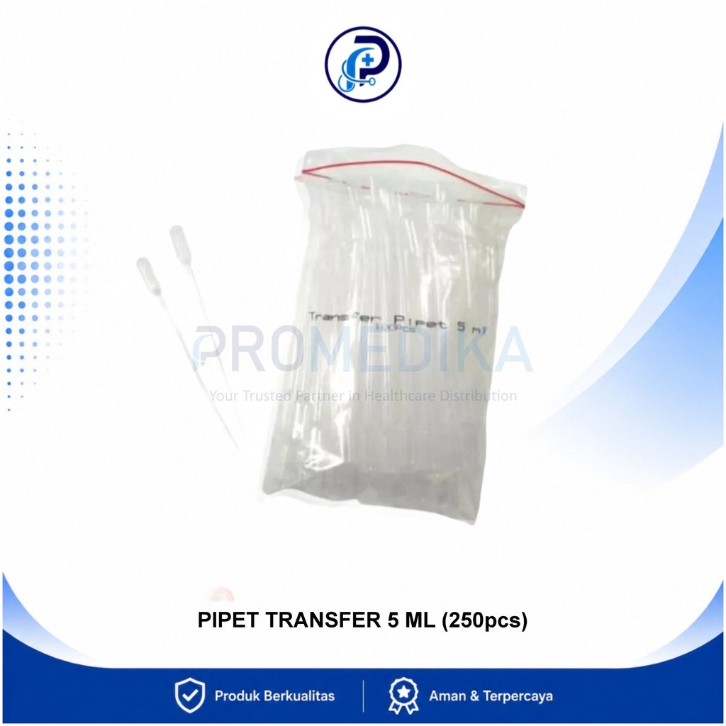 Pipet Transfer Plastik 5 ml Bag Isi 250 pcs
