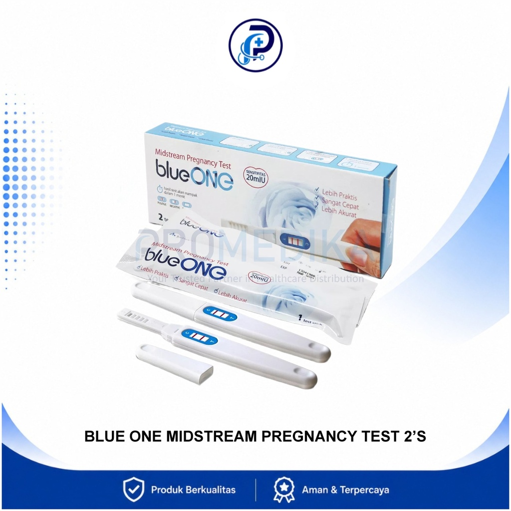 Tes Hamil Blue One Midstream OneMed Box Isi 2pcs