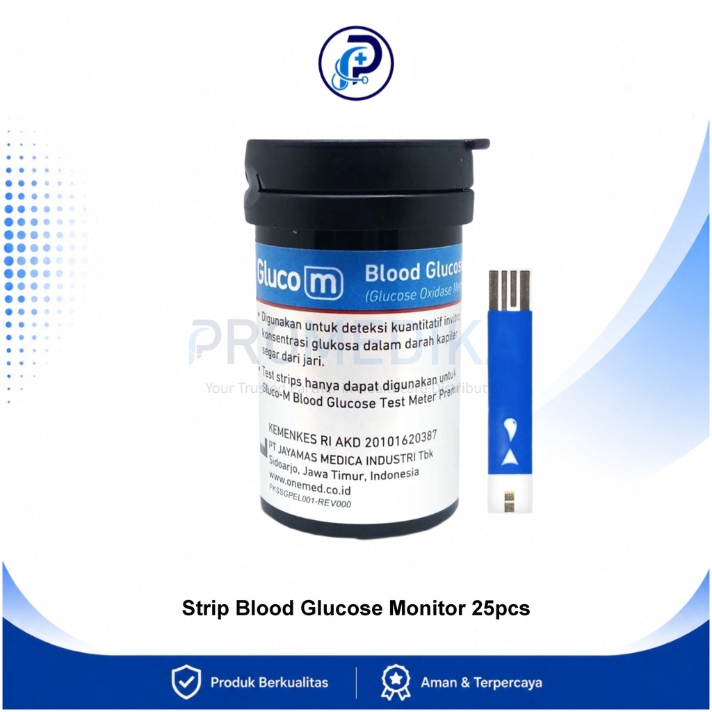 Strip Gluco M Premium Box Isi 25 Strip No Code