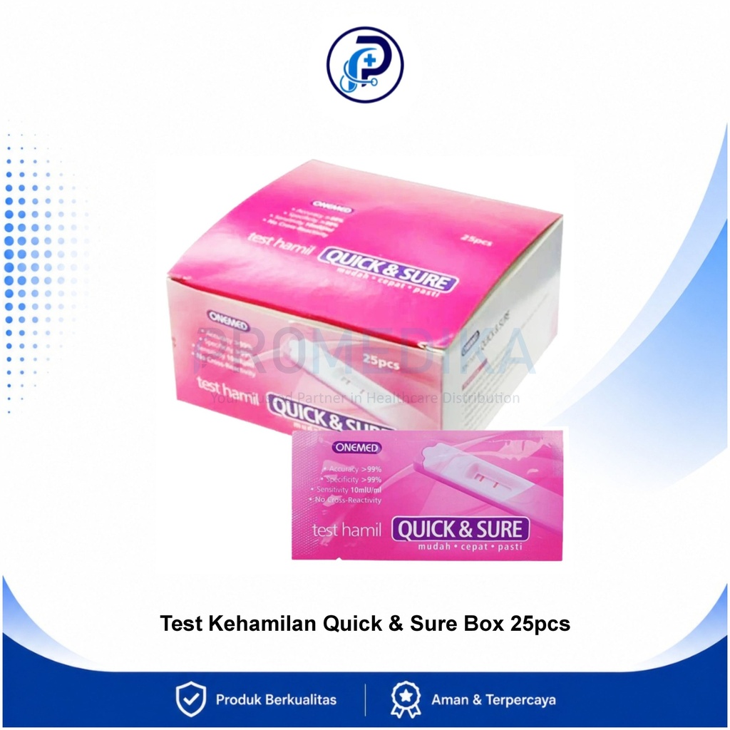 Tes Hamil Quicksure OneMed Box Isi 25pcs