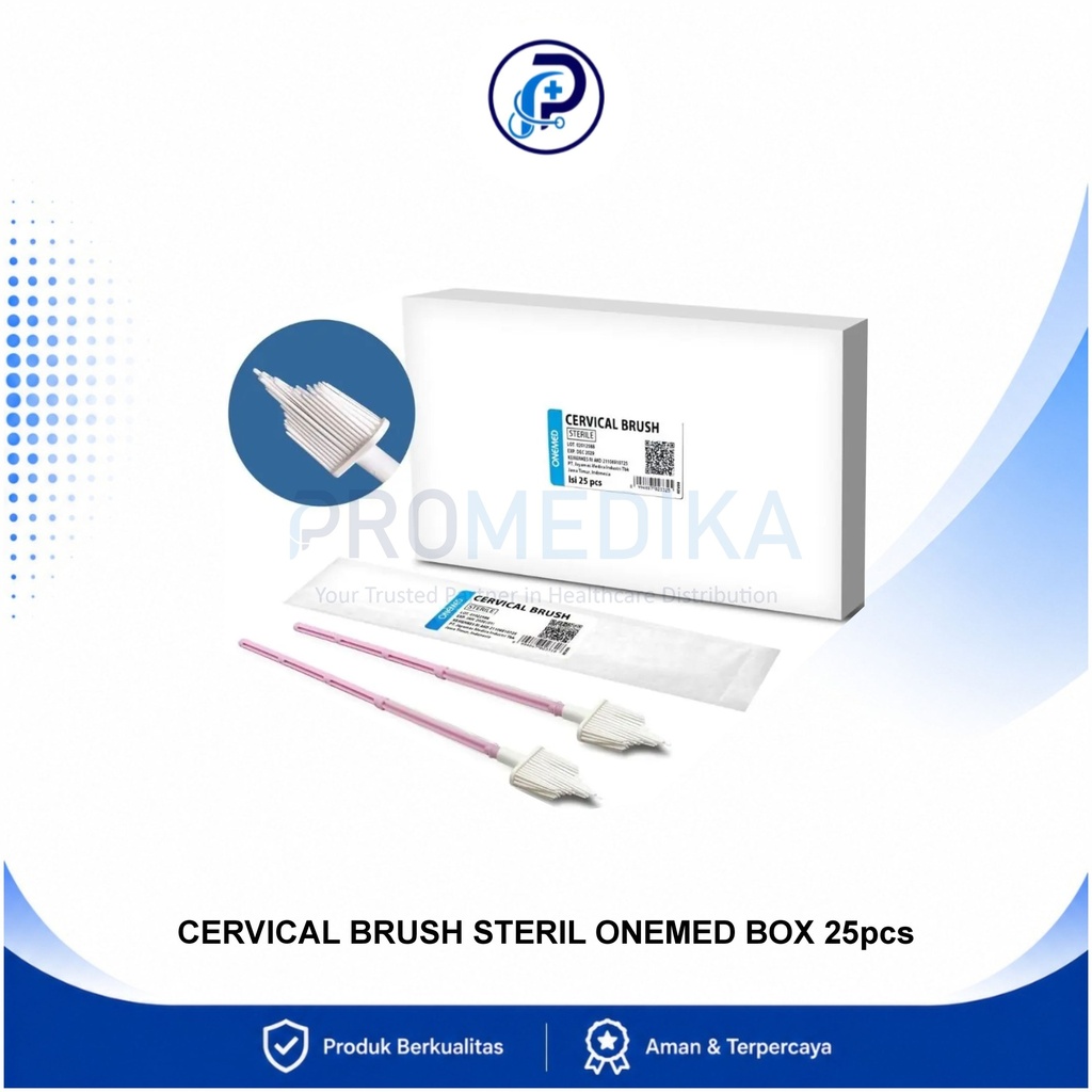 Cervical Brush Sterile OneMed Box Isi 25 pcs