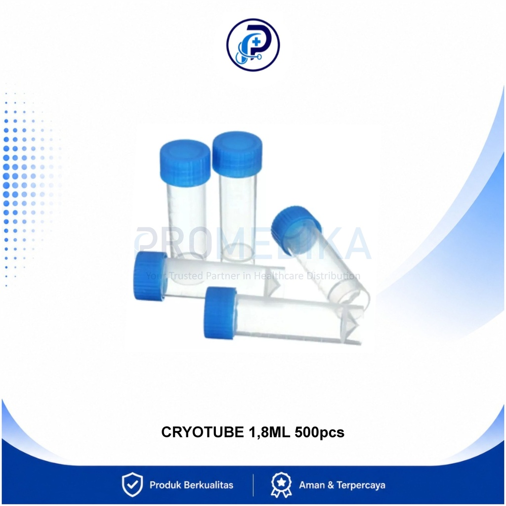 Cryotube Cryovial Tube 1.8 ml Isi 500 pcs OneMed
