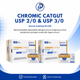 [OH-BMHP-00012] CHROMIC CAT GUT 2/0 &amp; 3/0 (CURVE CUTTING 75 CM)