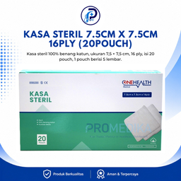 [OH-BMHP-00060] KASA STERIL 7.5CM X 7.5CM 16PLY (20POUCH)