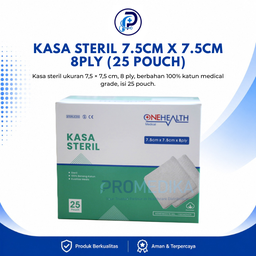 [OH-BMHP-00062] KASA STERIL 7.5CM X 7.5CM 8PLY (25 POUCH)