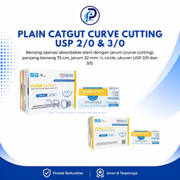 [OH-BMHP-00074] PLAIN CATGUT CURVE CUTTING USP 2/0 &amp; 3/0