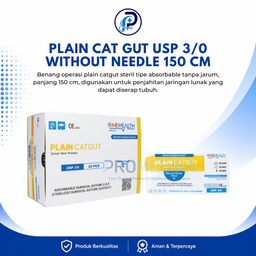 [OH-BMHP-00075] PLAIN CAT GUT USP 3/0 WITHOUT NEEDLE 150 CM
