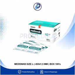 [OM-BMHP-00003] Med Swab Tissue Alkohol 2ply OneMed Box 100pcs