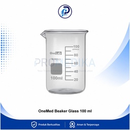 [OM-DPM-00003] OneMed Beaker Glass 100 ml Gelas Piala