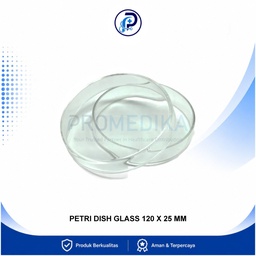 [OM-DPM-00009] Cawan Petri Dish 120 x 25 mm Borosilicate Glass