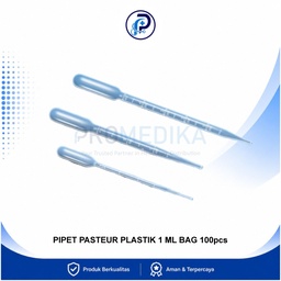 [OM-DPM-00029] OneMed Pipet Pasteur Plastik 1 ml Bag Isi 100 pcs