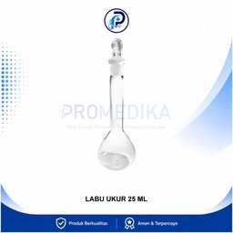 [OM-DPM-00030] OneMed Labu Ukur Kaca Laboratorium Volumetric Flask 25 ml