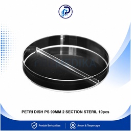 [OM-BMHP-00030] Petridish Plastik Steril 2 Bagian OneMed 90mm Pack Isi 10s