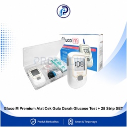 [OM-BMHP-00034] Gluco M Premium Blood Glucose Test 25 Strip Set No Code