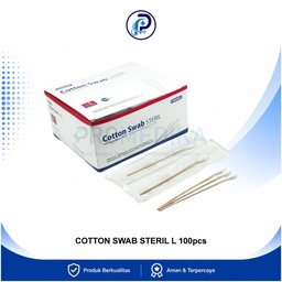 [OM-BMHP-00039] Cotton Swab Steril L Isi 100pcs