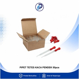 [OM-DPM-00044] Pipet Tetes Kaca Pendek Box 50s