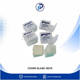 [OM-DPM-00070] Cover Glass OneLab Box Isi 100pcs Ukuran 18 × 18